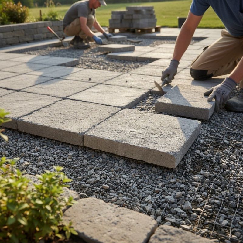 Porous Pavers Installation