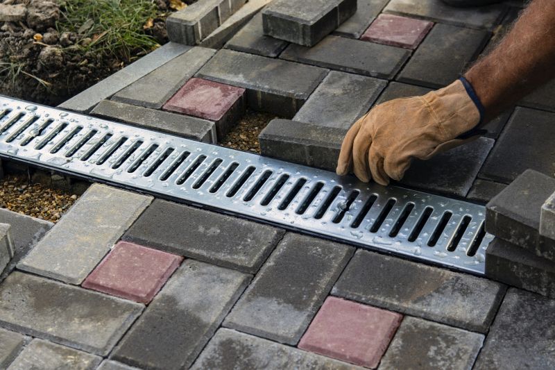 Drainage System with Porous Pavers